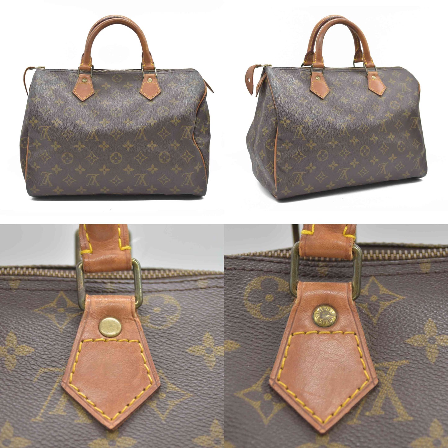 Louis Vuitton LV Hand Bag Speedy 30 Brown Monogram  VI871