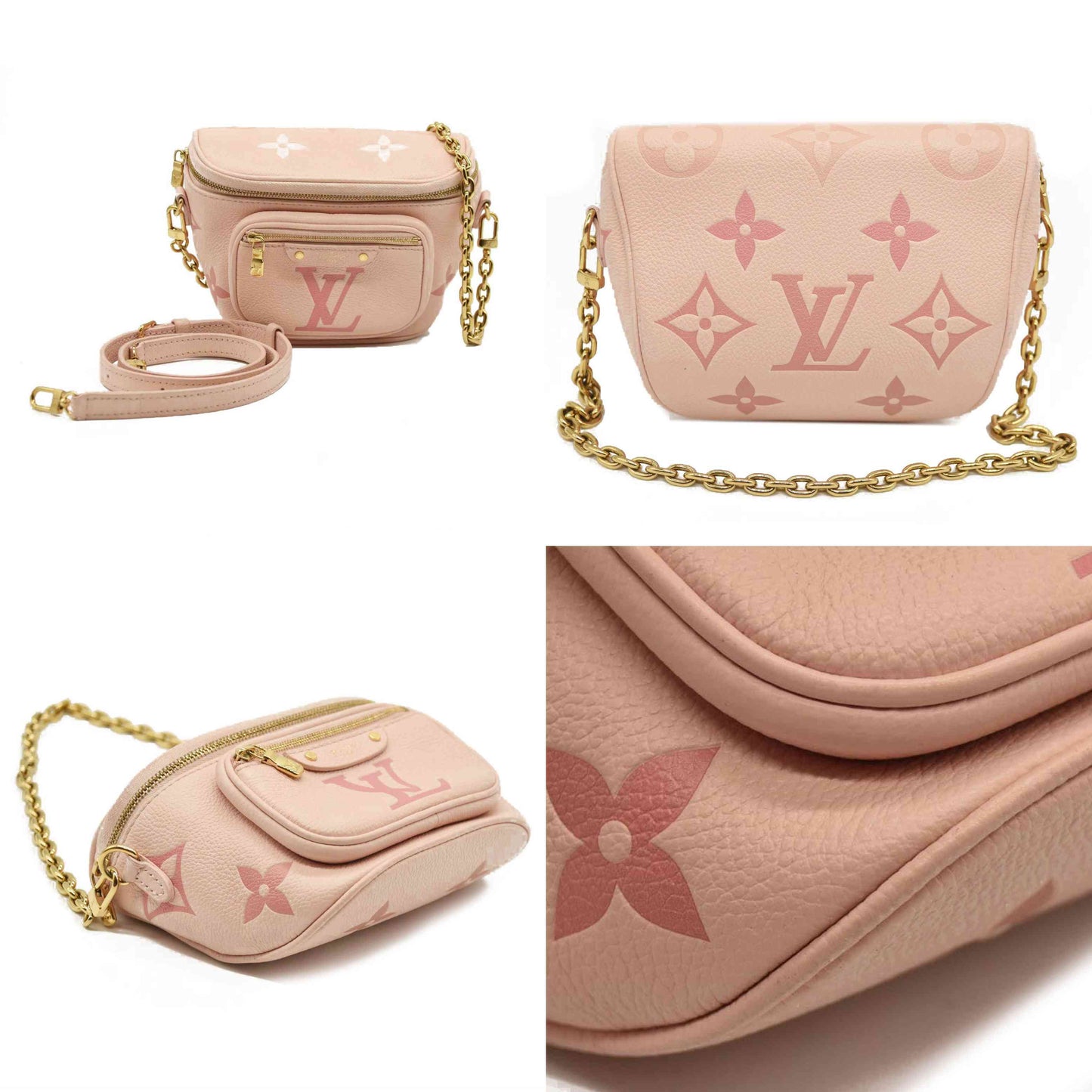 Louis Vuitton  Empreinte Monogram Giant Mini Bumbag Gradient Pink