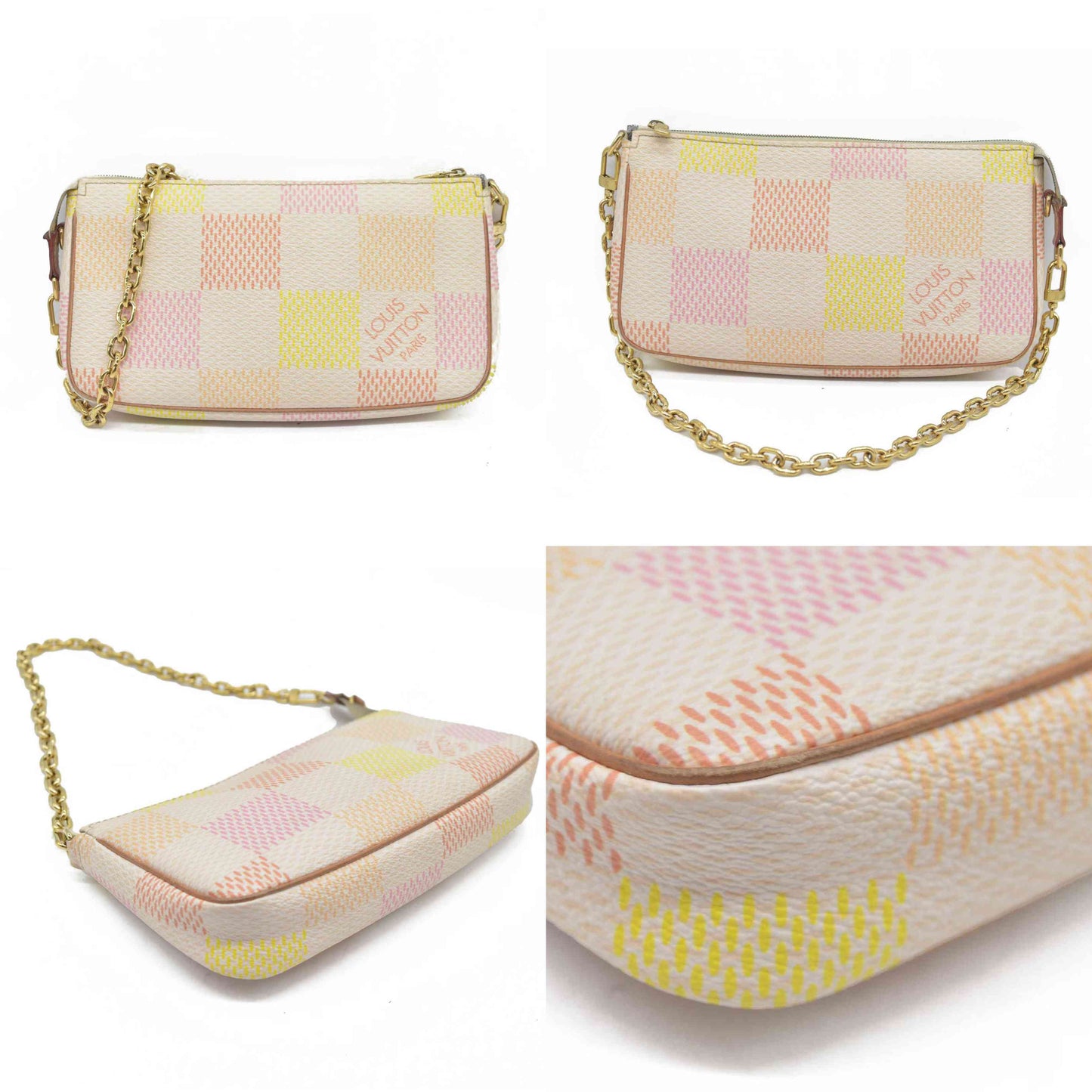 $1760 Louis Vuitton Damierlicious Pochette Accessoires