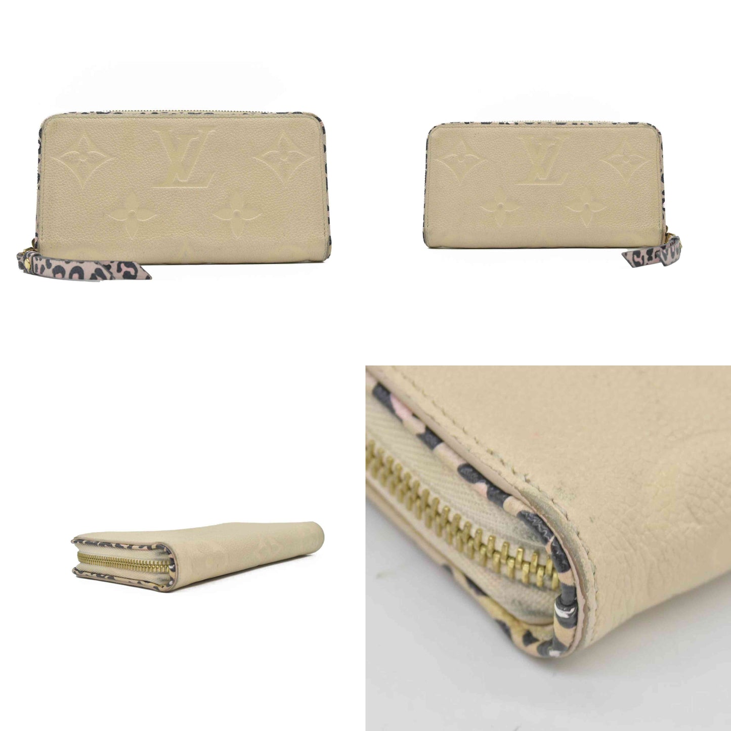 $1450 Louis Vuitton  Empreinte Monogram Giant Wild At Heart Zippy Wallet CONSIGNMENT RFID