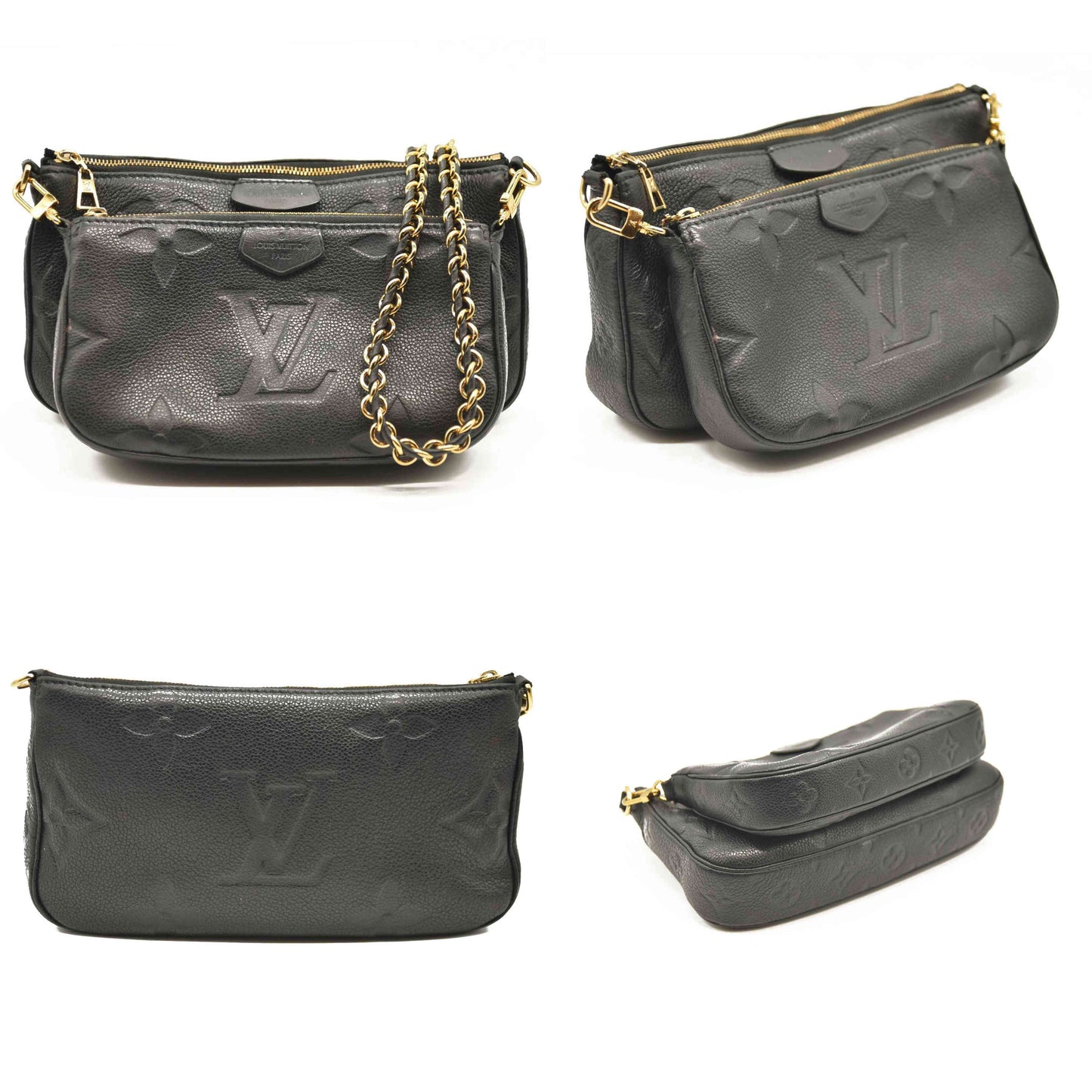 LOUIS VUITTON  Empreinte Monogram Giant Multi Pochette Accessories Black