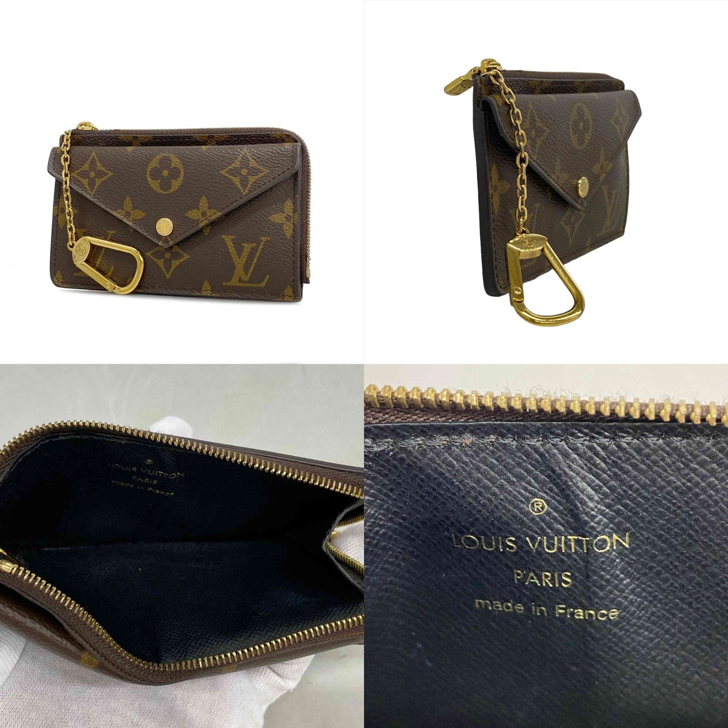 Louis Vuitton Monogram Recto Verso Card Holder Black