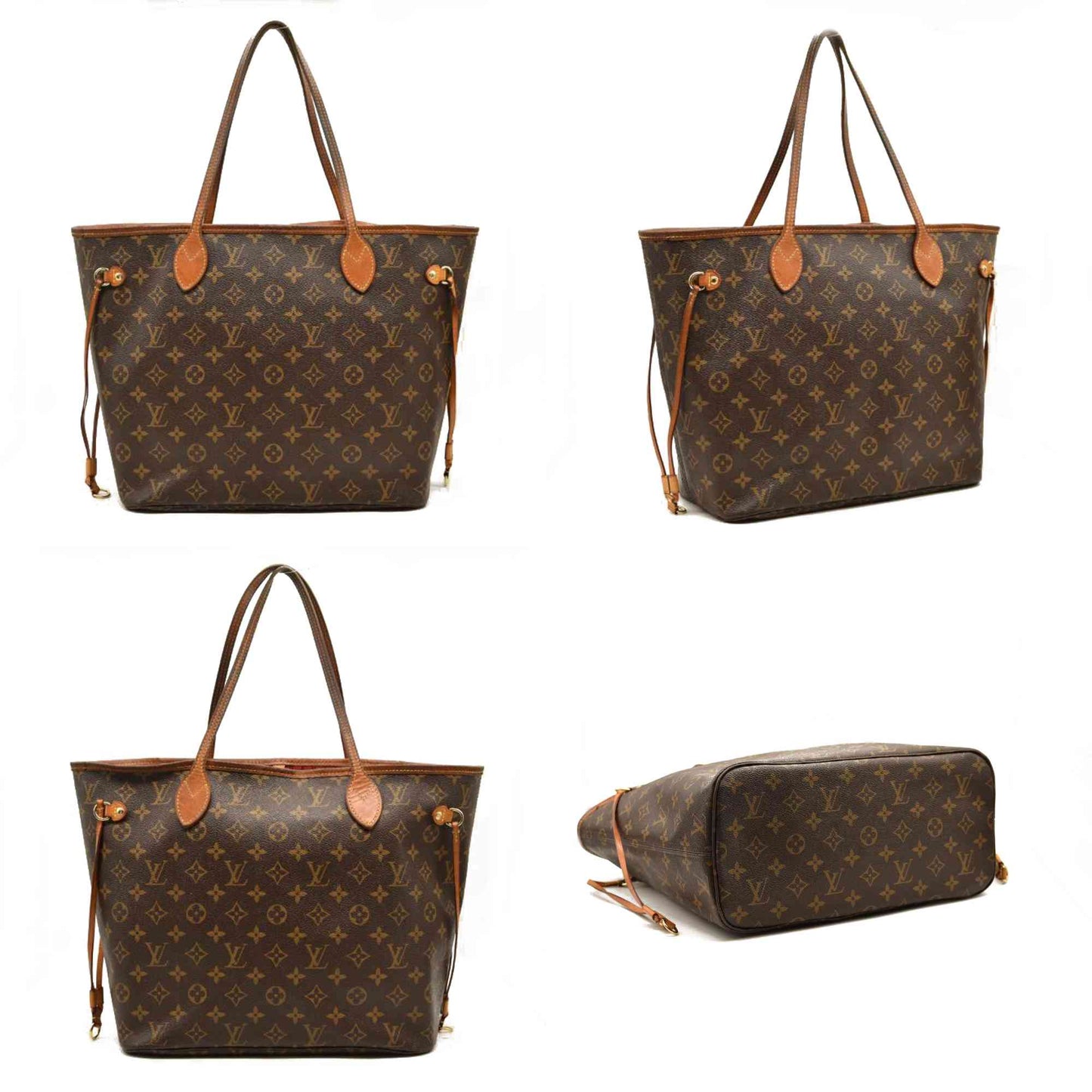 LOUIS VUITTON Monogram Neverfull MM SD2116 Cherry