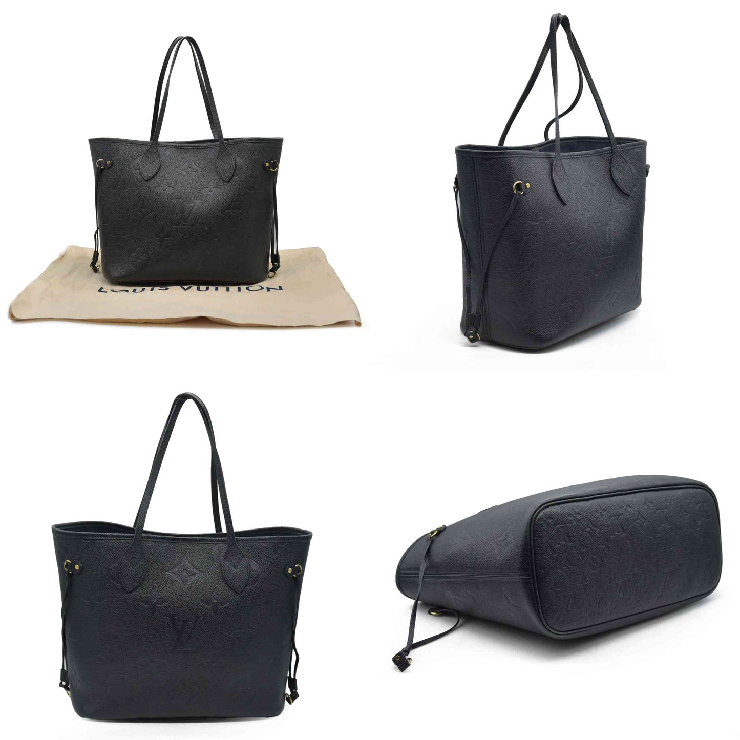 $2940 Louis Vuitton Monogram Giant Neverfull MM Black