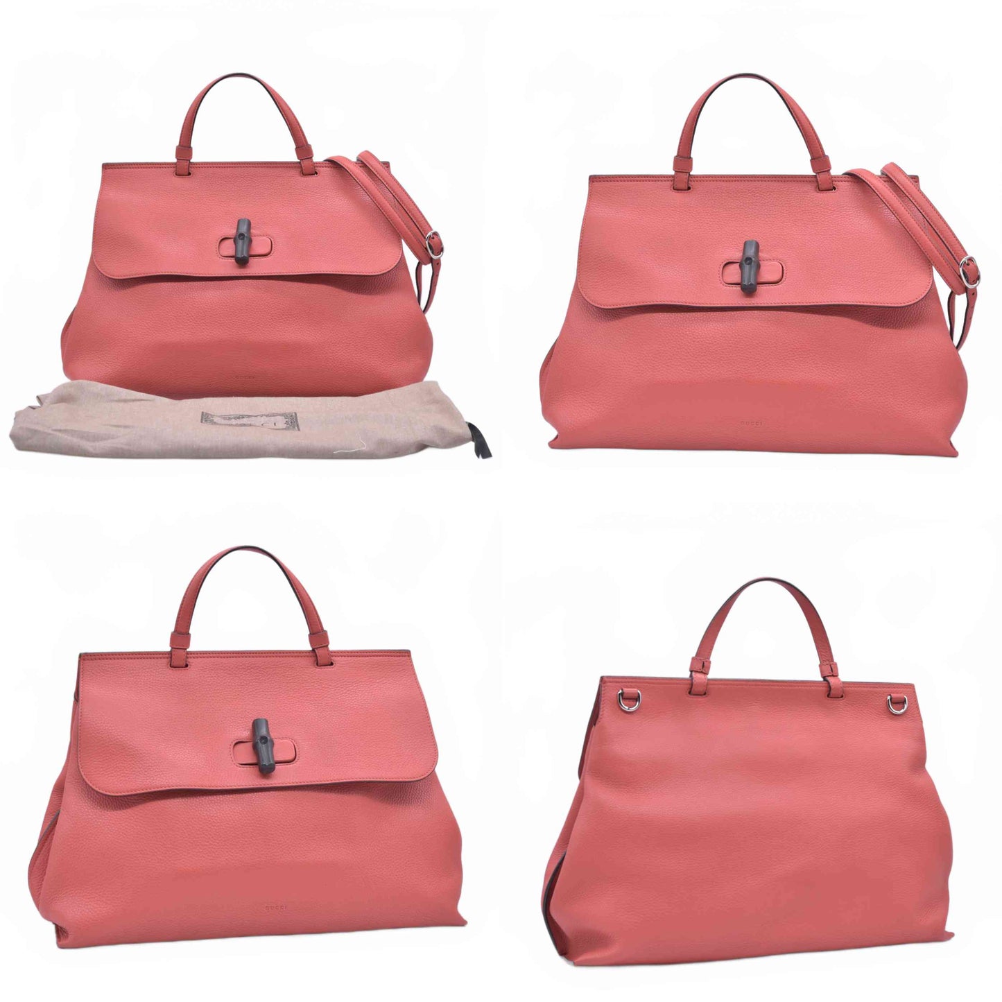 $2450 Gucci Bamboo Daily Large Orange CONSIGNMENT