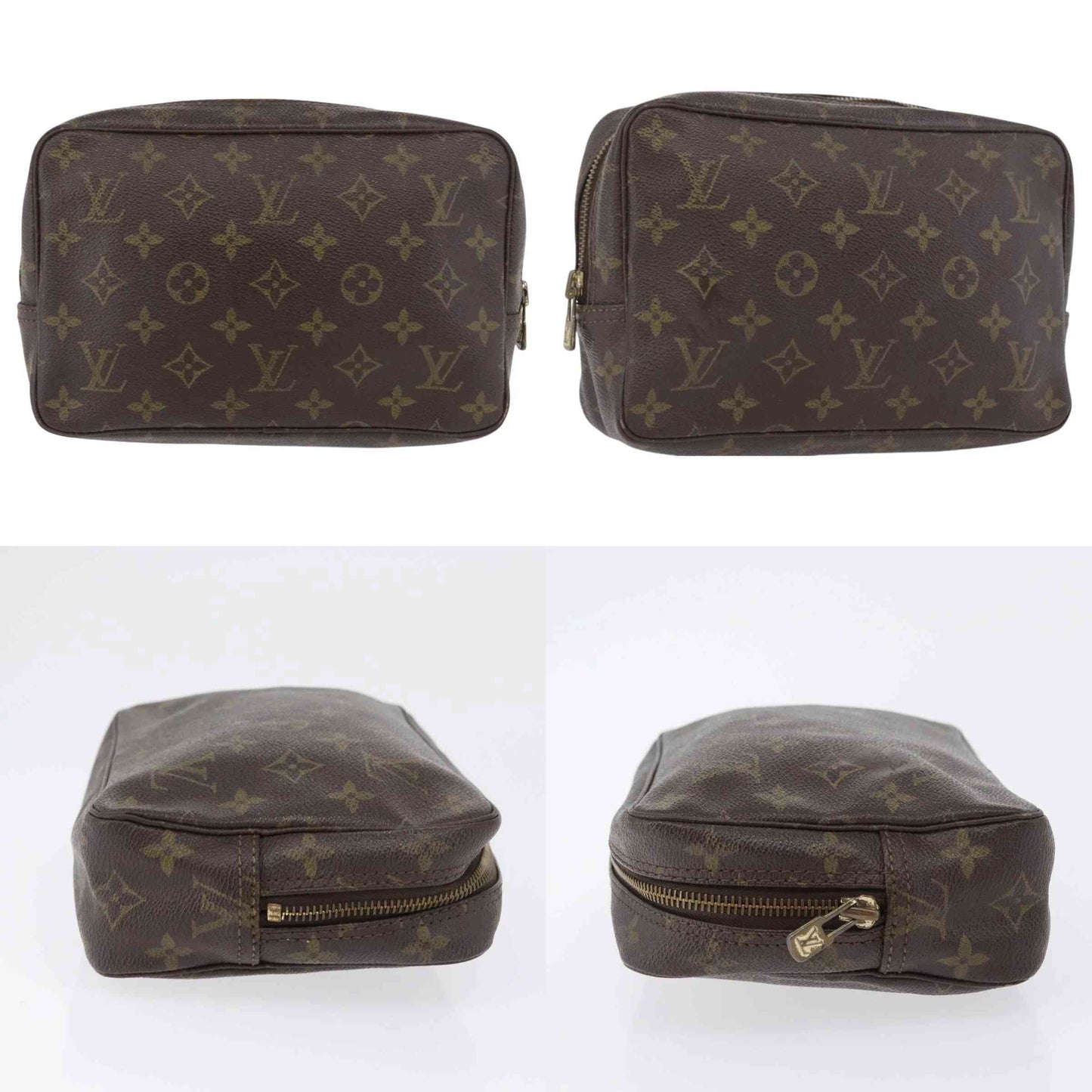 $600 1984 LOUIS VUITTON Monogram Trousse Toilette 23 Clutch Bag 841