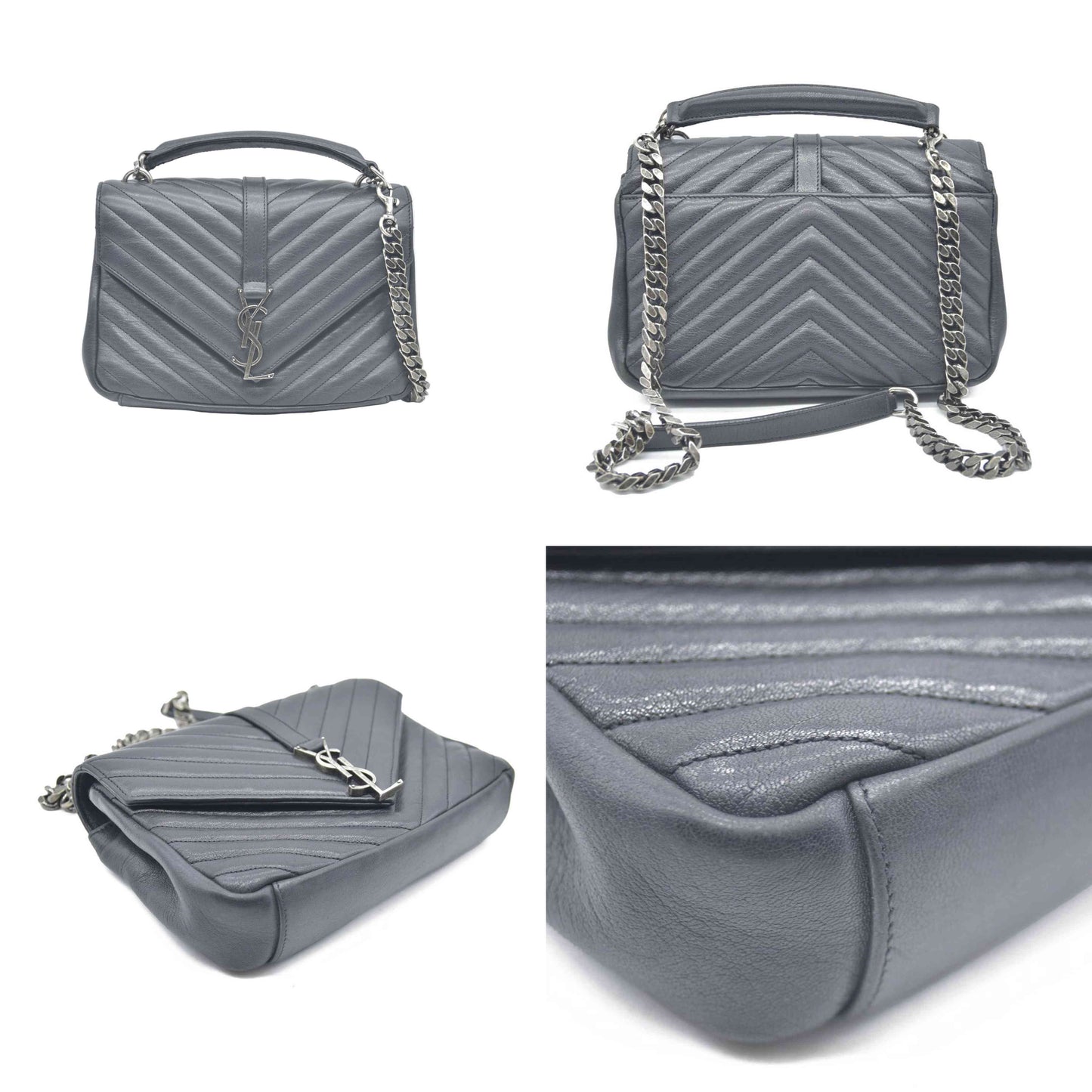 $2650 Saint Laurent Leather College