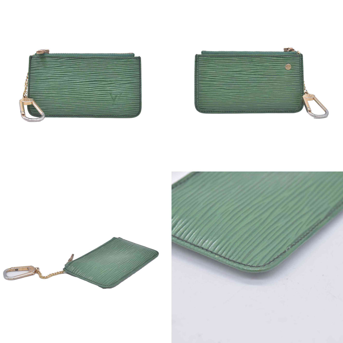Louis Vuitton Epi Pochette Cles Green CONSIGNMENT