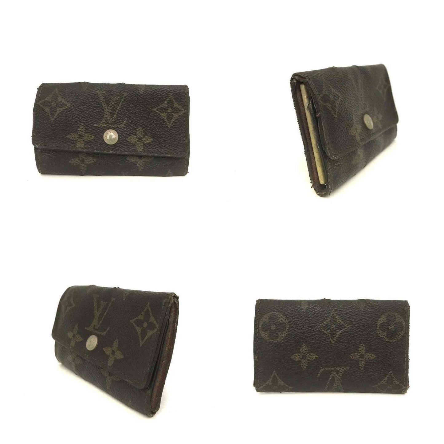 Louis Vuitton Monogram Multicles 6 Ring Key Case Brown