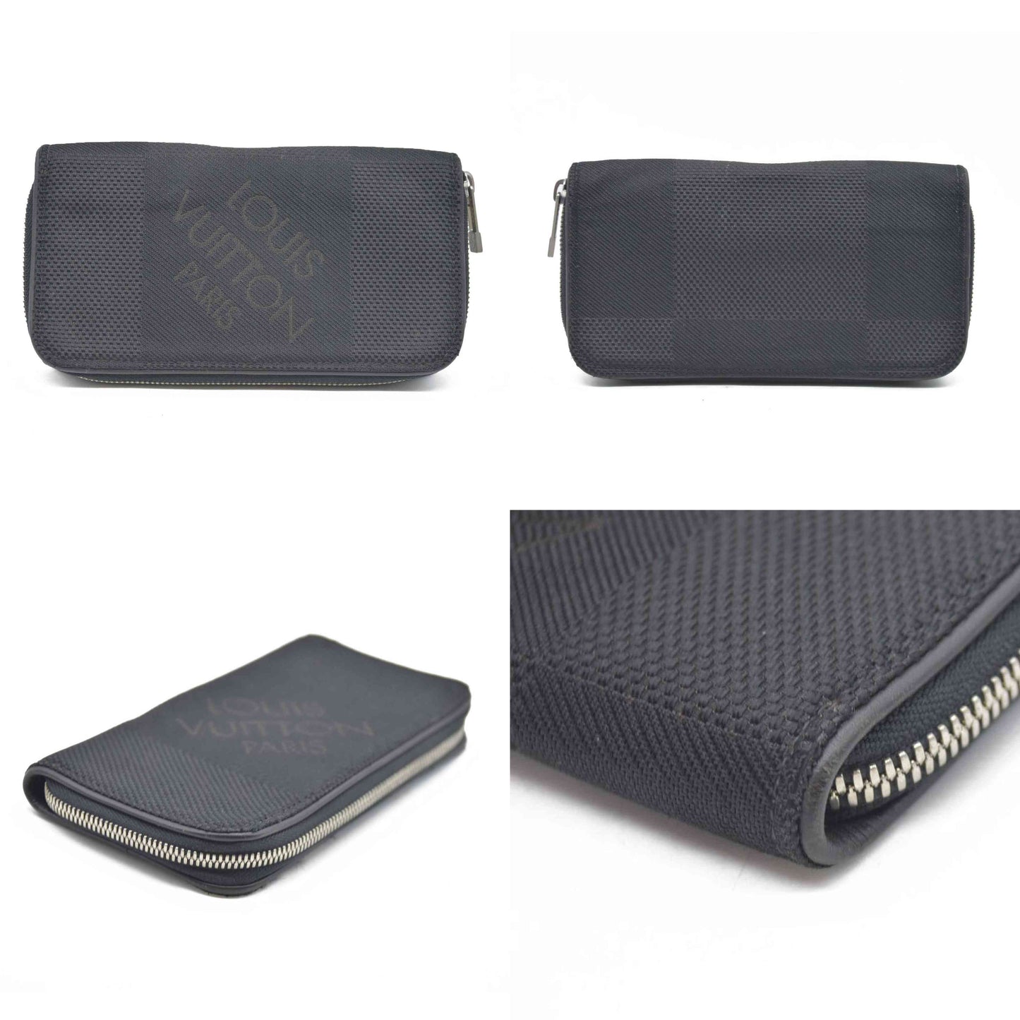 $915 Louis Vuitton Damier Geant Portefeuille Ron Zippe Zippy Long Wallet SF1171