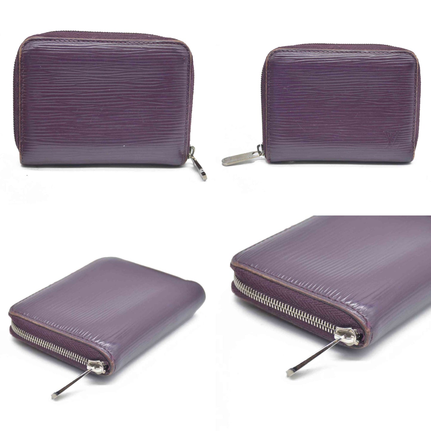 AUCTION $740 Louis Vuitton  Epi Zippy Coin Purse Cassis