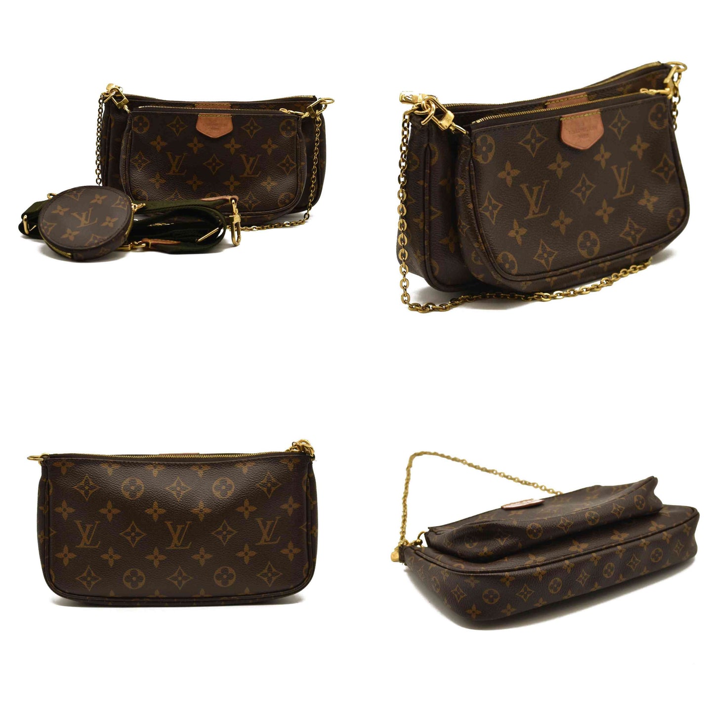 LOUIS VUITTON  Monogram Multi Pochette Accessories Kaki DR4270