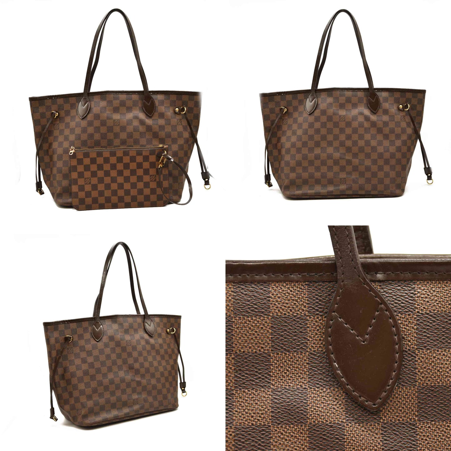 Louis Vuitton  Damier Ebene Neo Neverfull MM with pouch SD1141