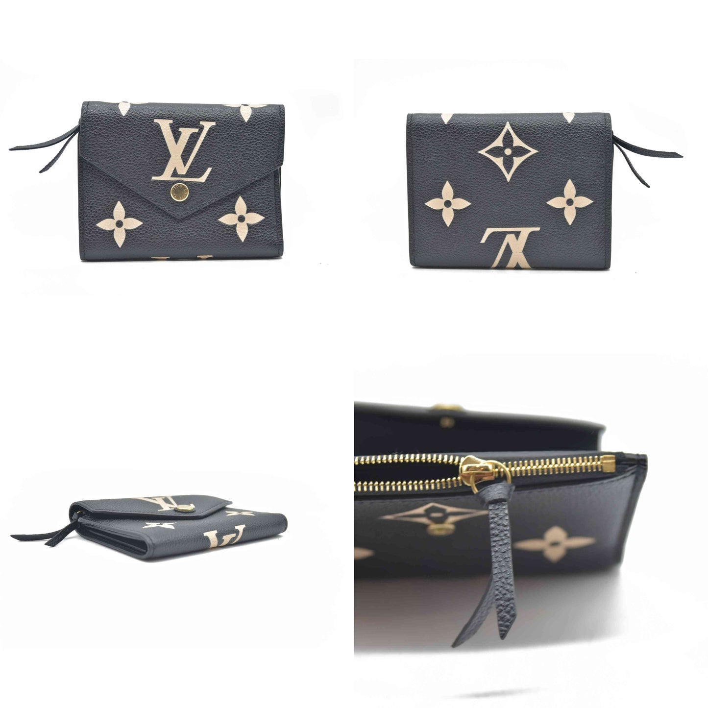 $840 Auction Louis Vuitton Empreinte Monogram Giant Victorine Wallet RFID CONSIGNMENT