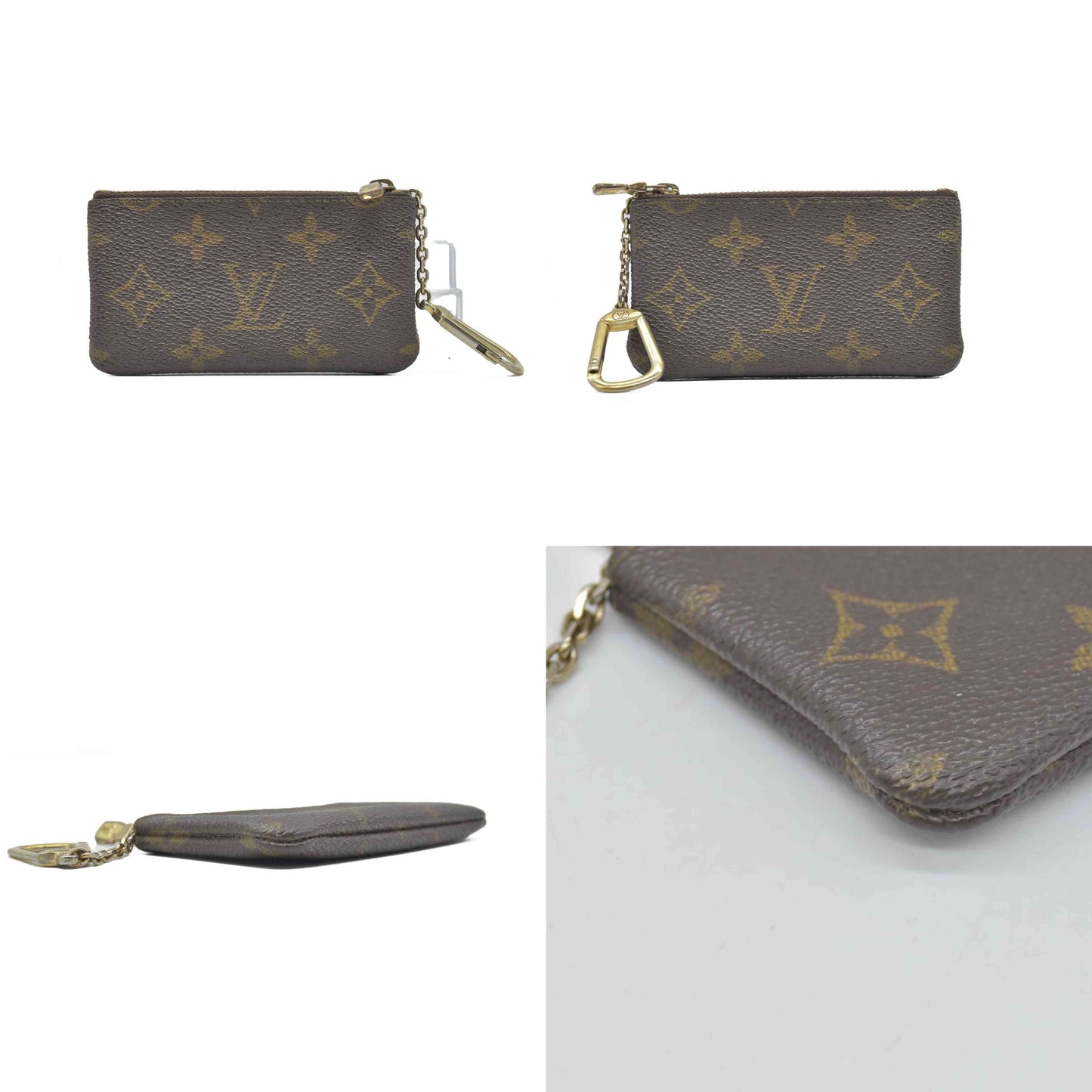 LOUIS VUITTON Monogram  Coin Purse Key Pochette Cles