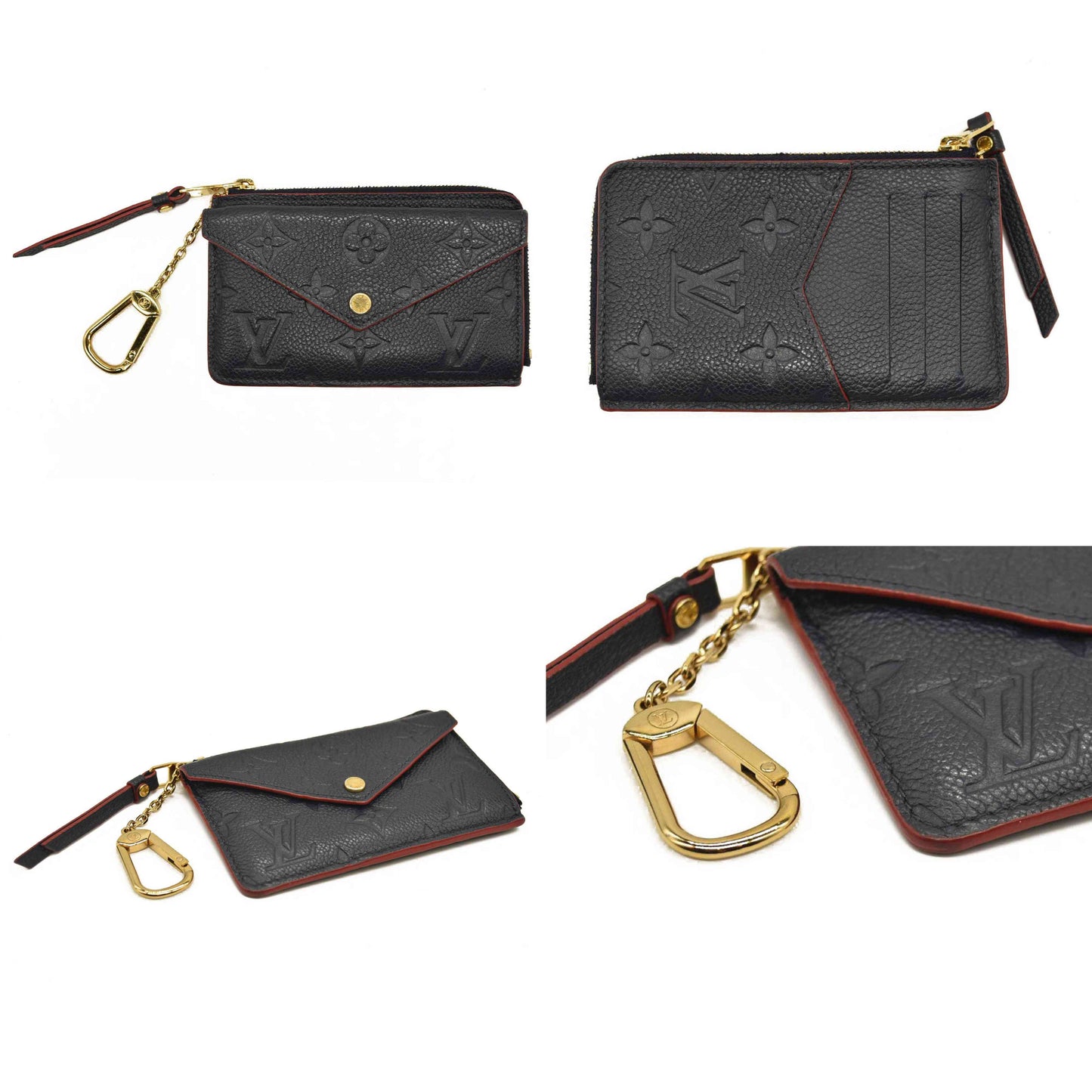 Louis Vuitton  Empreinte Recto Verso Card Holder Marine Rouge RFID