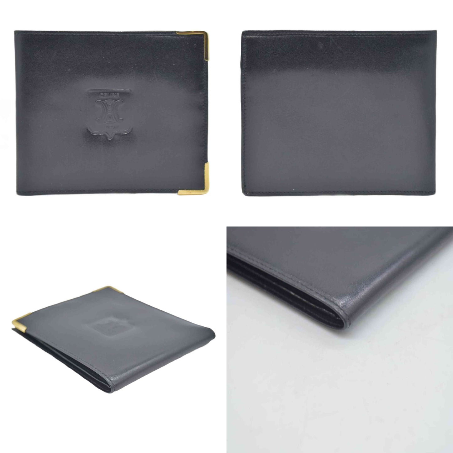$550 CARTIER Bifold Wallet Black CONSIGNMENT