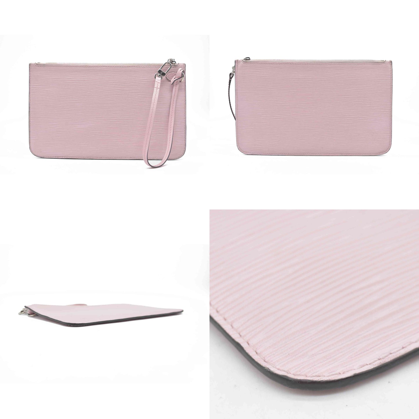 Louis Vuitton Epi Neverfull Pouch Rose Ballerine 2011