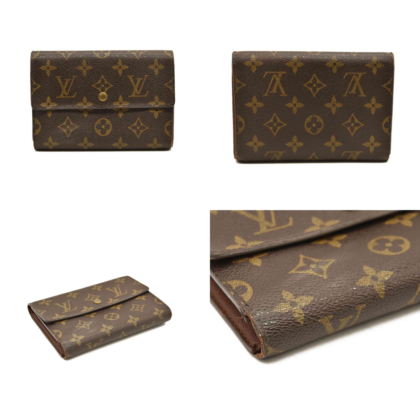 Louis Vuitton  Monogram Porte Tresor Etui Papiers Wallet SP0023