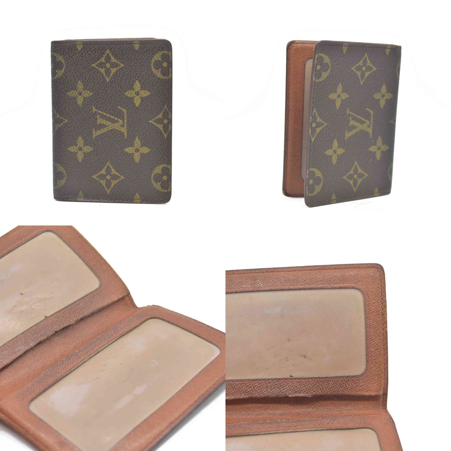 $350 Louis Vuitton CA0935 1995 Bifold Monogram Card Holder Pass Case