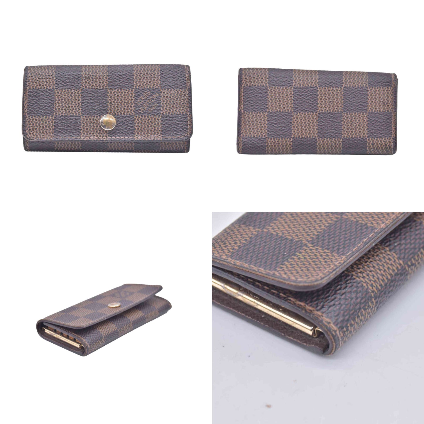 $345 2007 Louis Vuitton Damier Ebene Key Holder FL4007 CONSIGNMENT