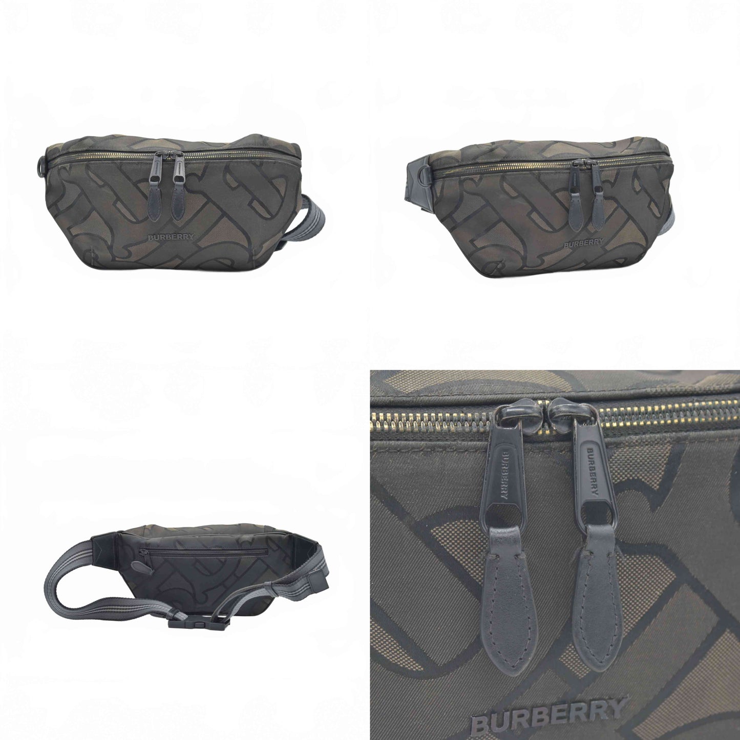 $875 Burberry Nylon TB Sonny Bum Bag