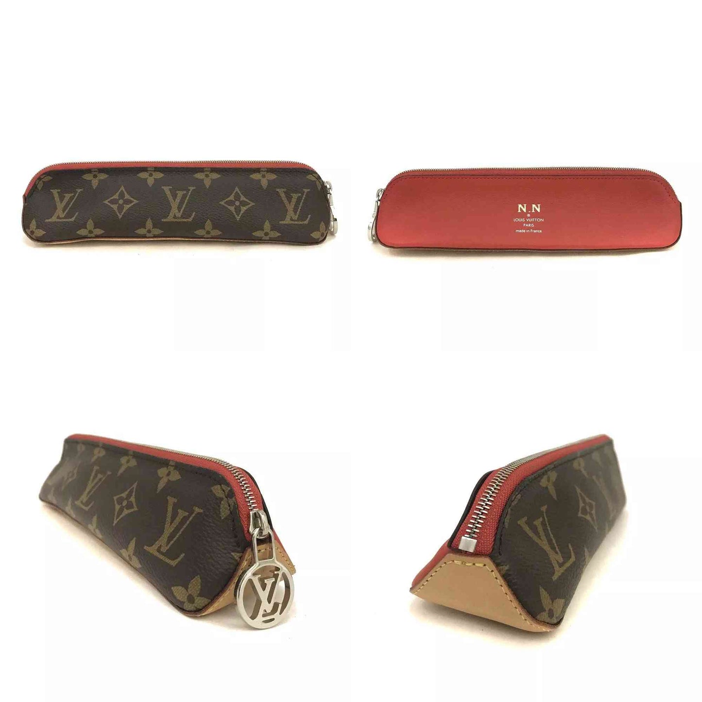 Louis Vuitton  Monogram Elizabeth Pencil Pouch Red