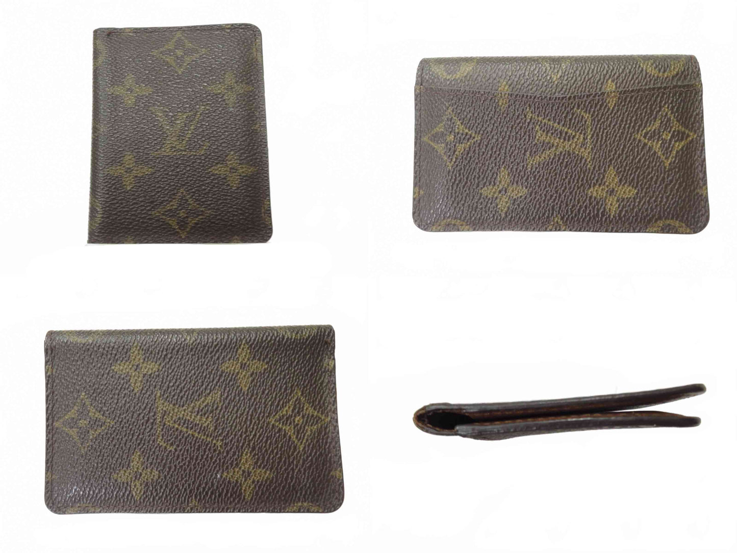 Authentic LOUIS VUITTON Monogram Pocket Organizer de Poche Card Case F#50764