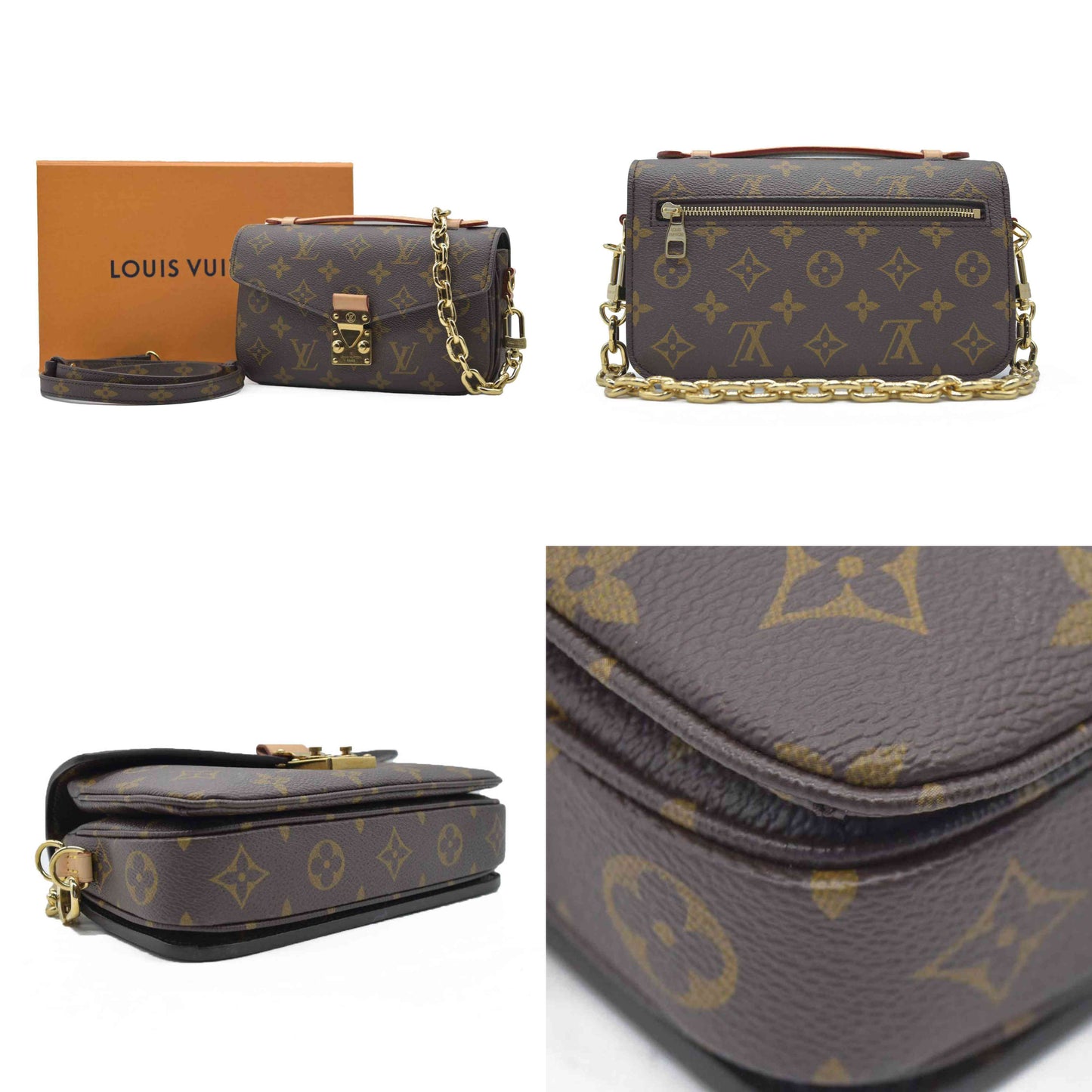 $3200 Louis Vuitton Monogram Pochette Métis East West