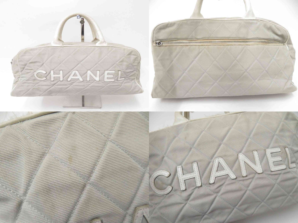 $2,200 2004 Chanel Sports Line Matelasse Nylon Boston Bag 9xxxxxx