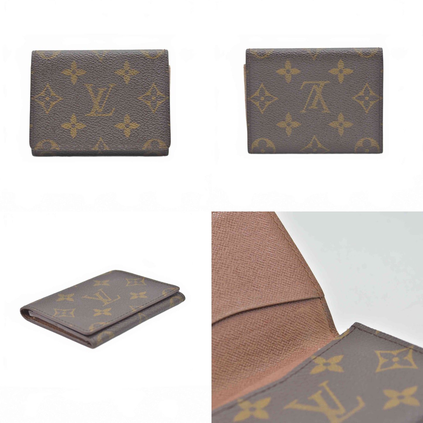 $320 1998 LOUIS VUITTON Monogram Enveloppe Carte De Visite CA0968