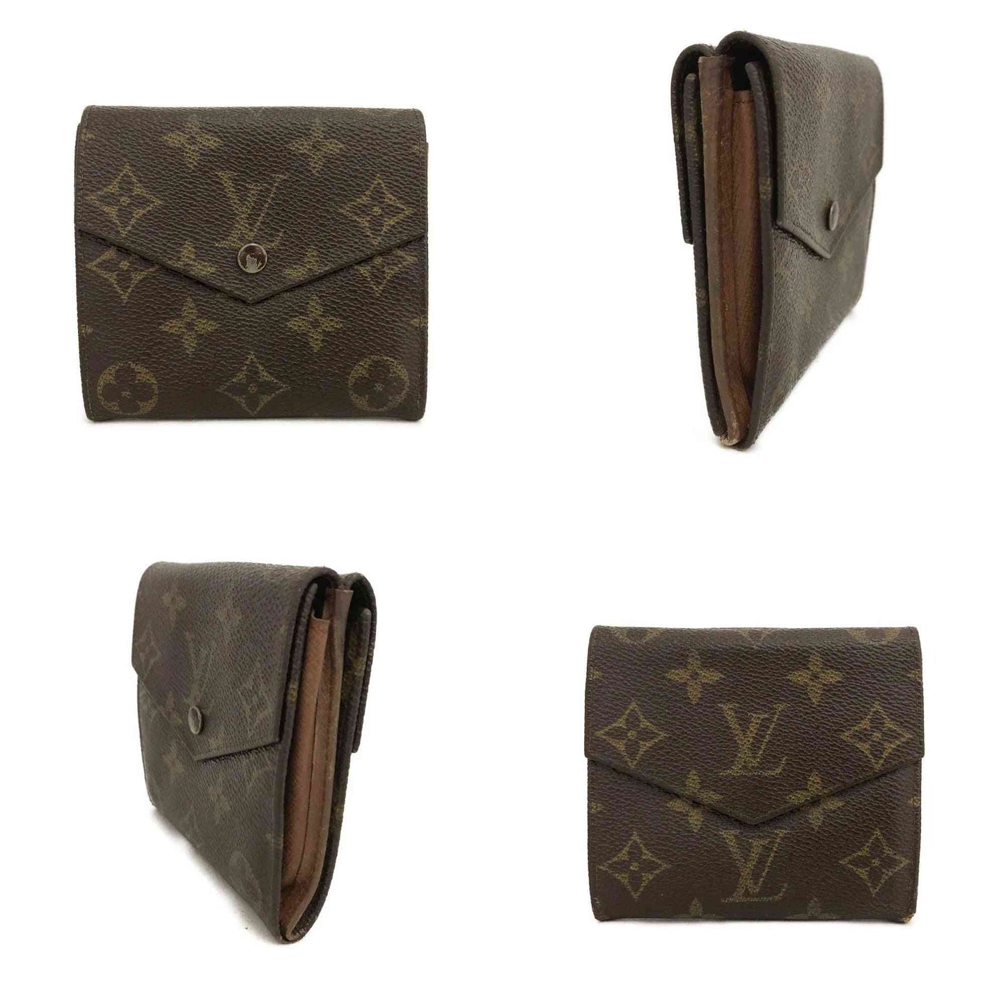 Vintage Louis Vuitton Monogram Portefeiulle Elise Trifold Wallet