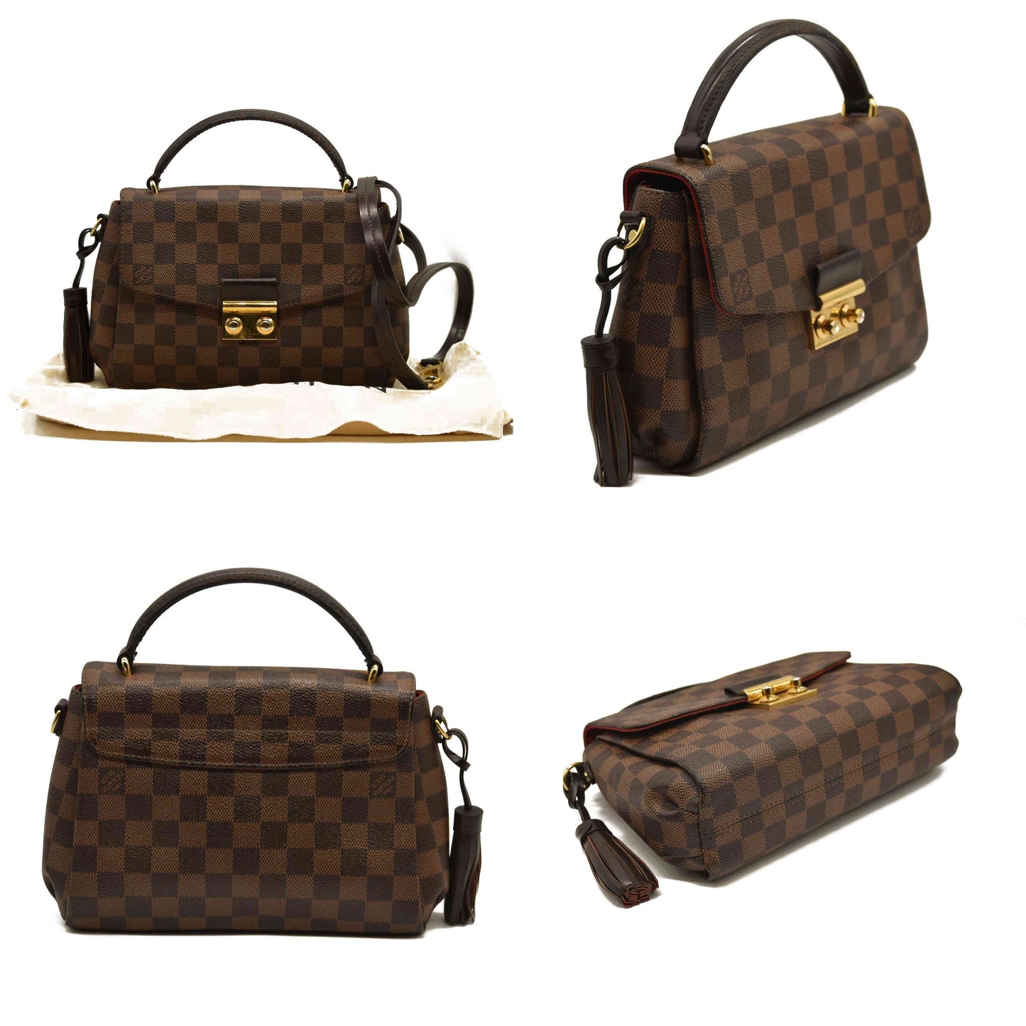 LOUIS VUITTON  Damier Ebene Croisette FL5106