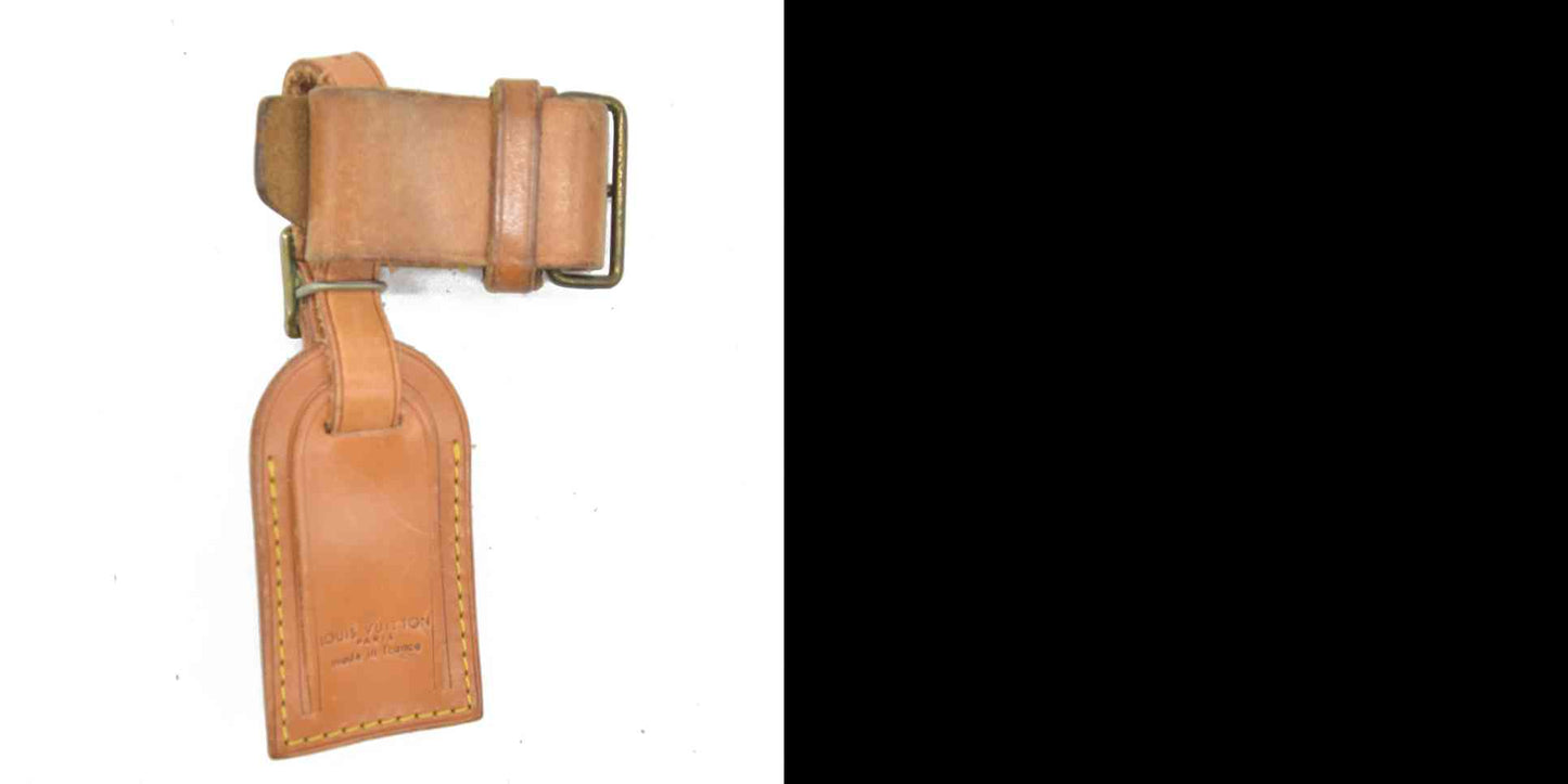 Louis Vuitton Vachetta Luggage Tag and Handle Strap Set SMALL 15
