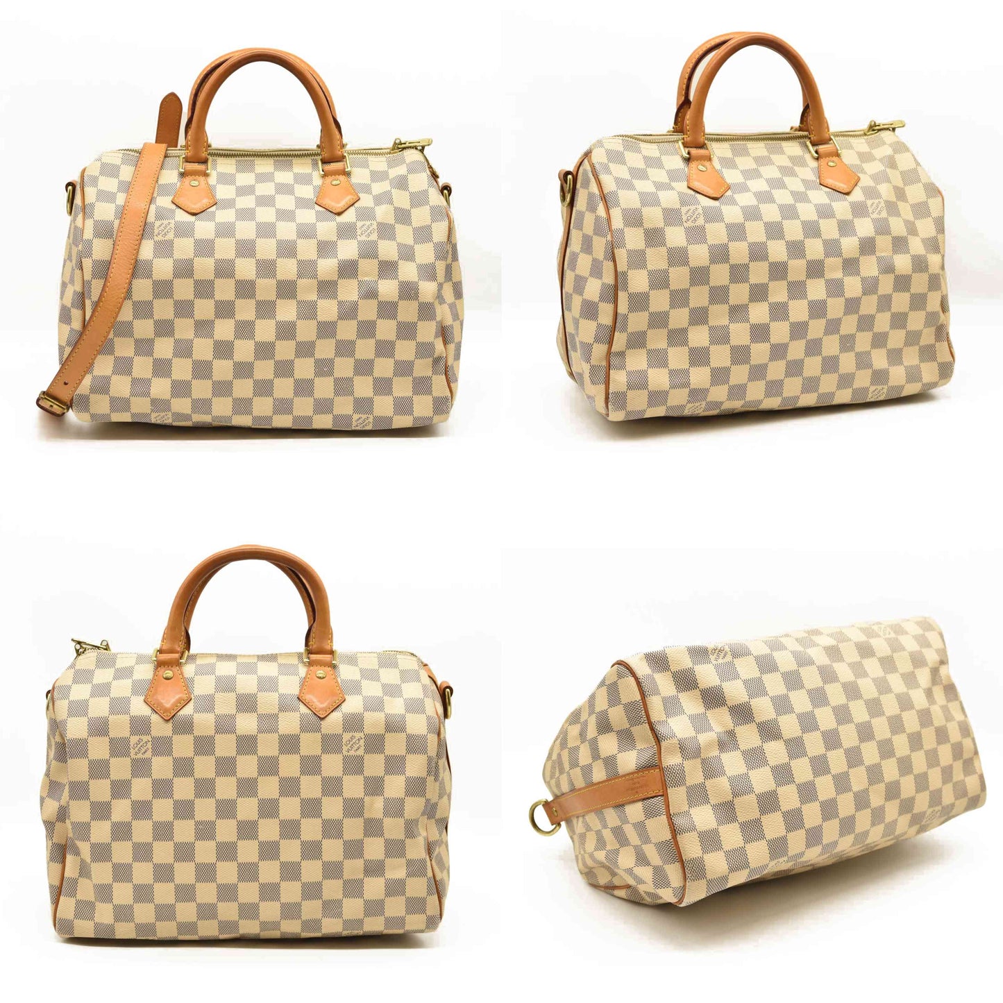LOUIS VUITTON Damier Azur Speedy Bandouliere 30 SP3154