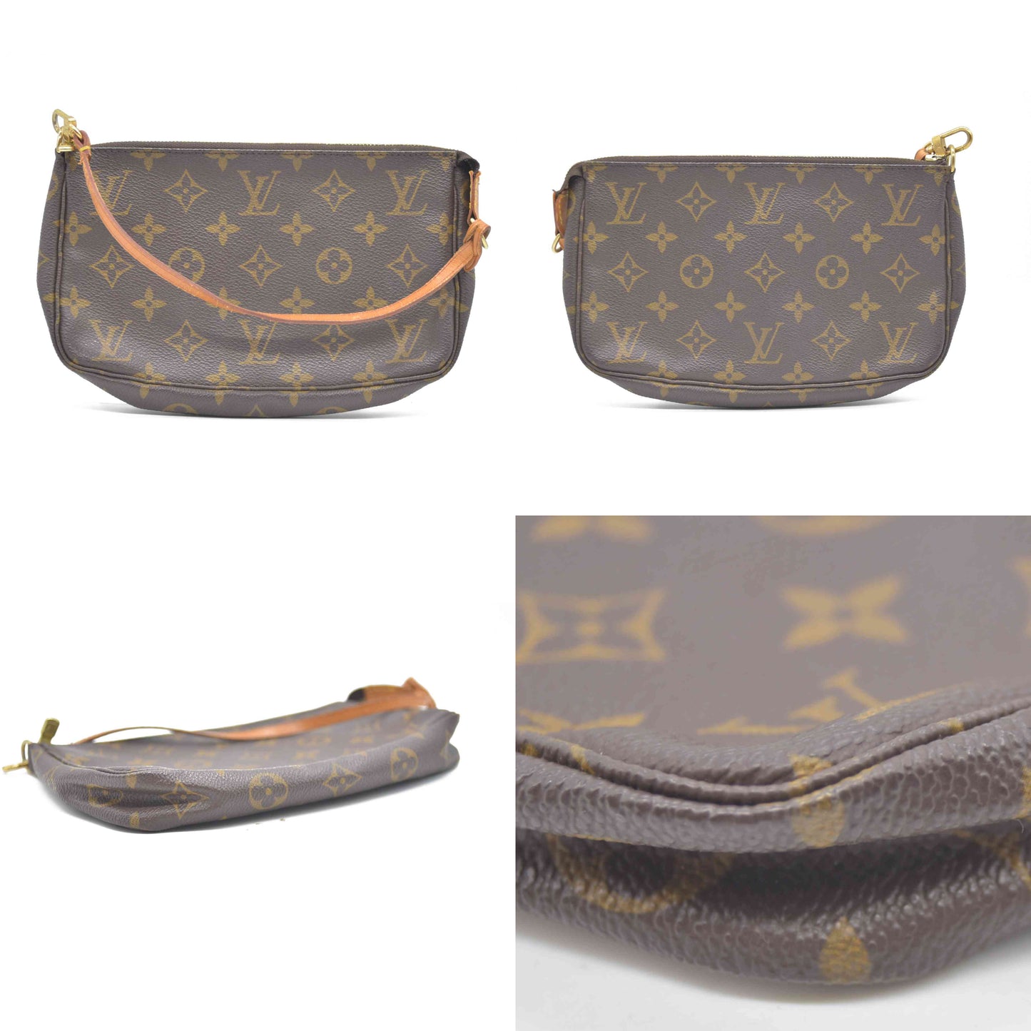 Louis Vuitton LV Accessories Pouch Pochette Accessoires Brown Monogram VI1919