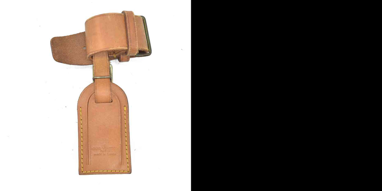 Louis Vuitton Vachetta Luggage Tag and Handle Strap Set SMALL 18