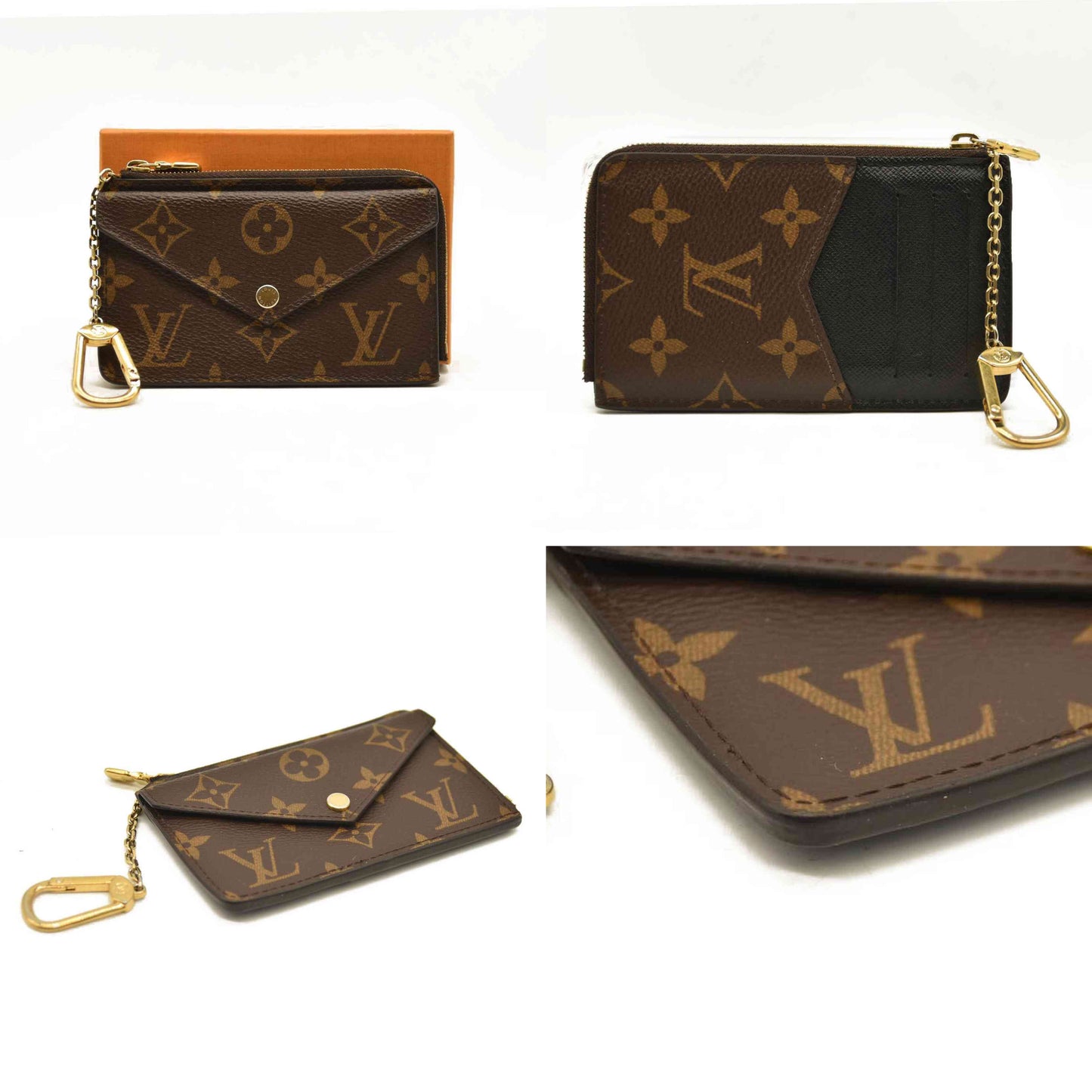 Louis Vuitton  Monogram Recto Verso Card Holder Black MI0231