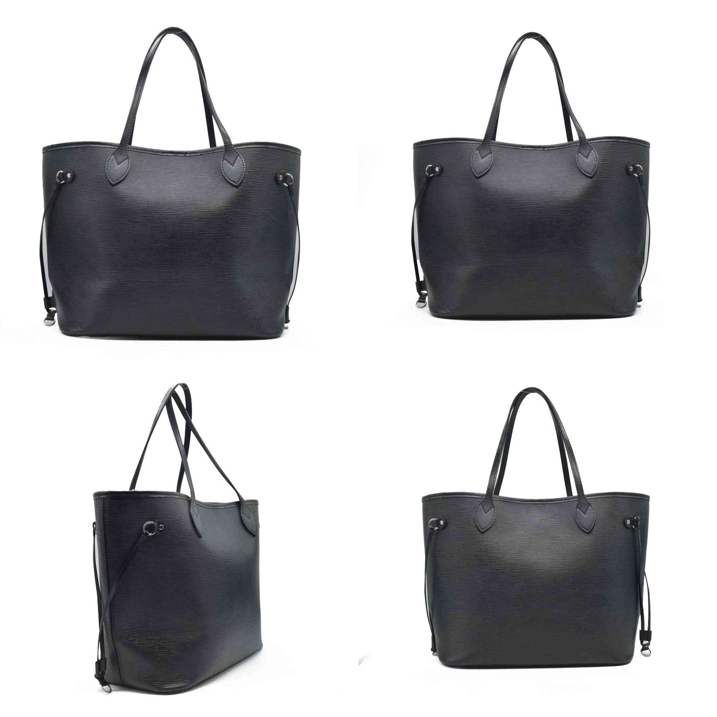 $2500 Louis Vuitton Epi Leather Neverfull MM Black UB2189