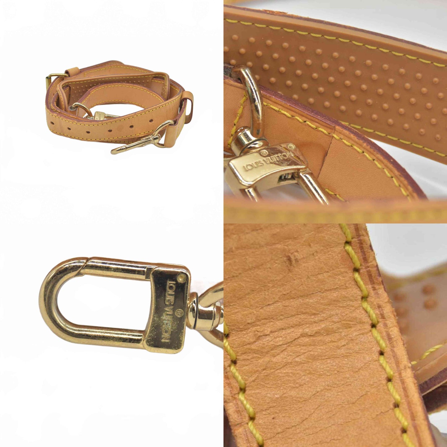Louis Vuitton LV Shoulder Strap Brown Leather