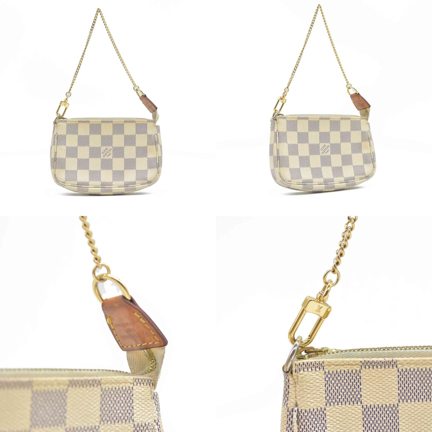 LOUIS VUITTON Damier Azur Mini Pochette Accessories DU4180