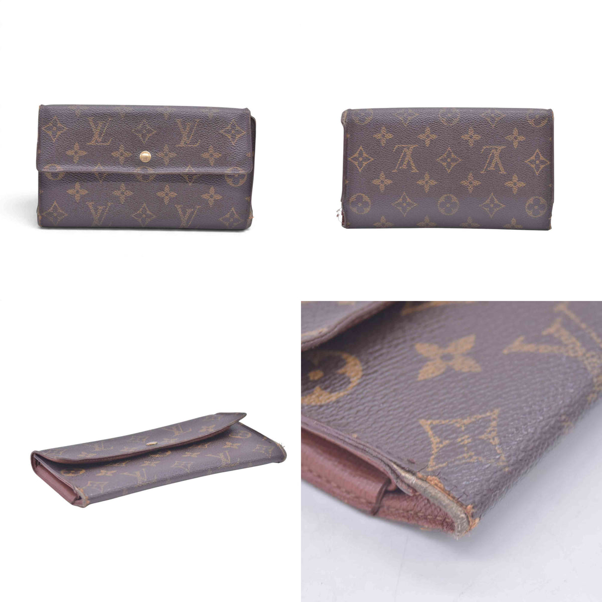 $590 LOUIS VUITTON Monogram Porte Tresor International Wallet CONSIGNMENT 10021412
