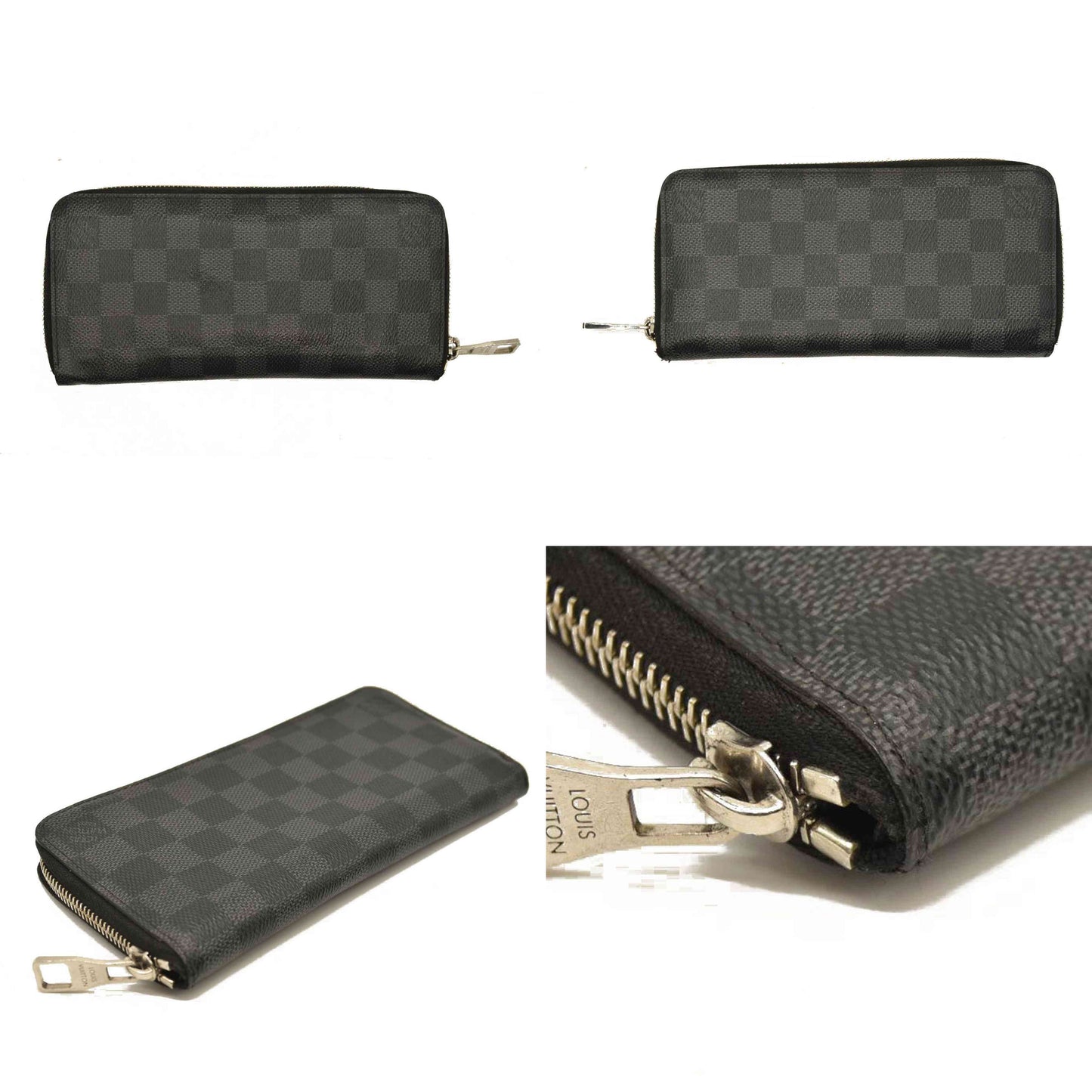 Louis Vuitton  Damier Graphite Zippy Vertical Wallet CA1195