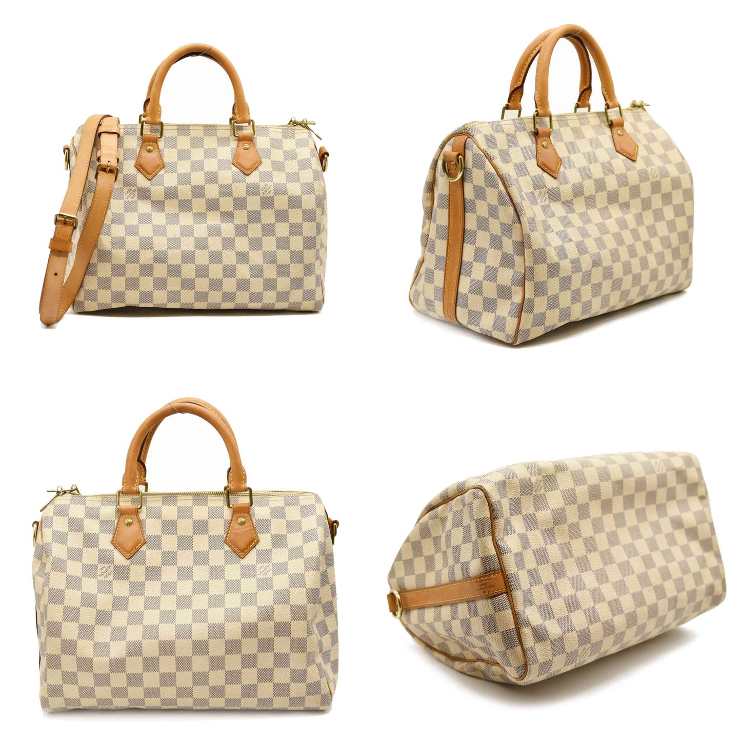 LOUIS VUITTON Damier Azur Speedy Bandouliere 30 SP2164