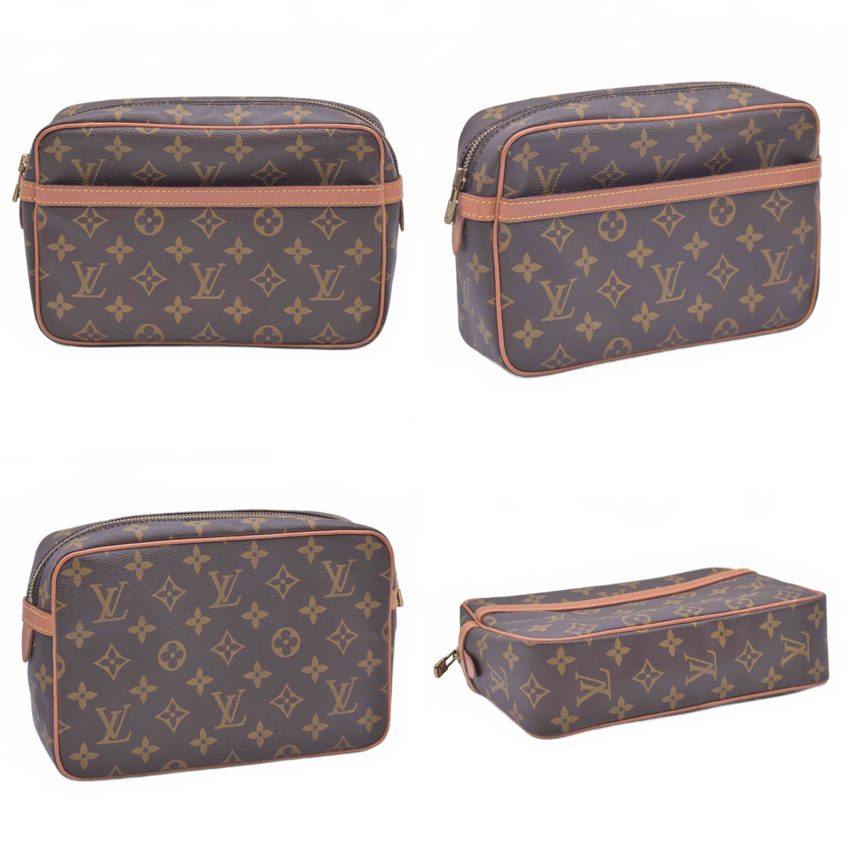 $600 1988 Louis Vuitton Monogram Compiegne 23 Toiletries 881TH