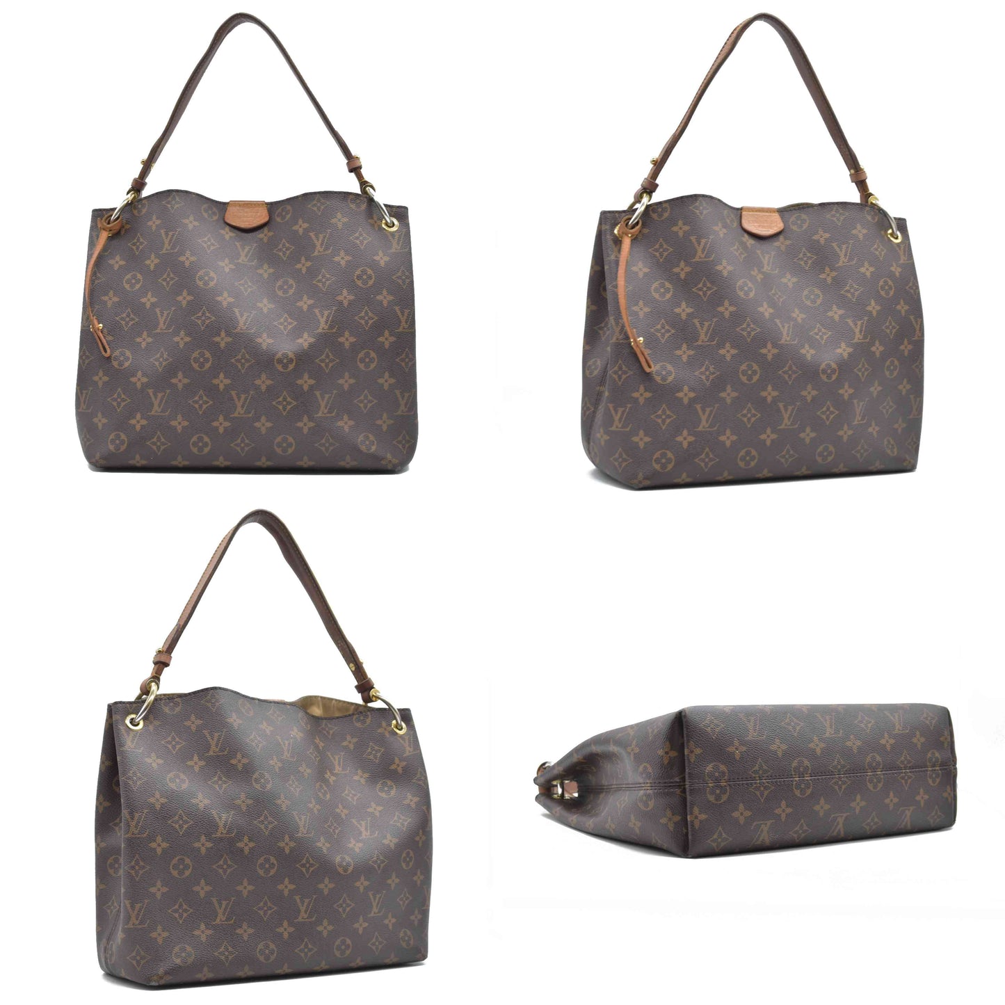 AUCTION $1890 Louis Vuitton  Monogram Graceful PM RFID WELL WORN