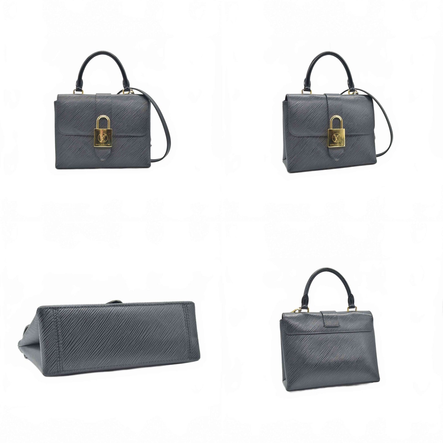 $2370 RFID Louis Vuitton Epi Locky BB Black