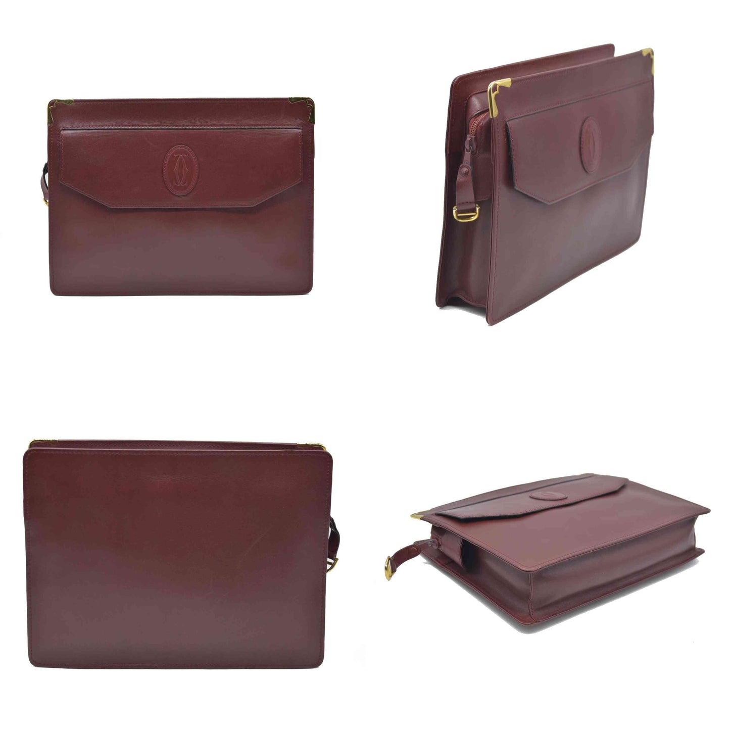 Cartier Must de Cartier Leather Clutch Bag