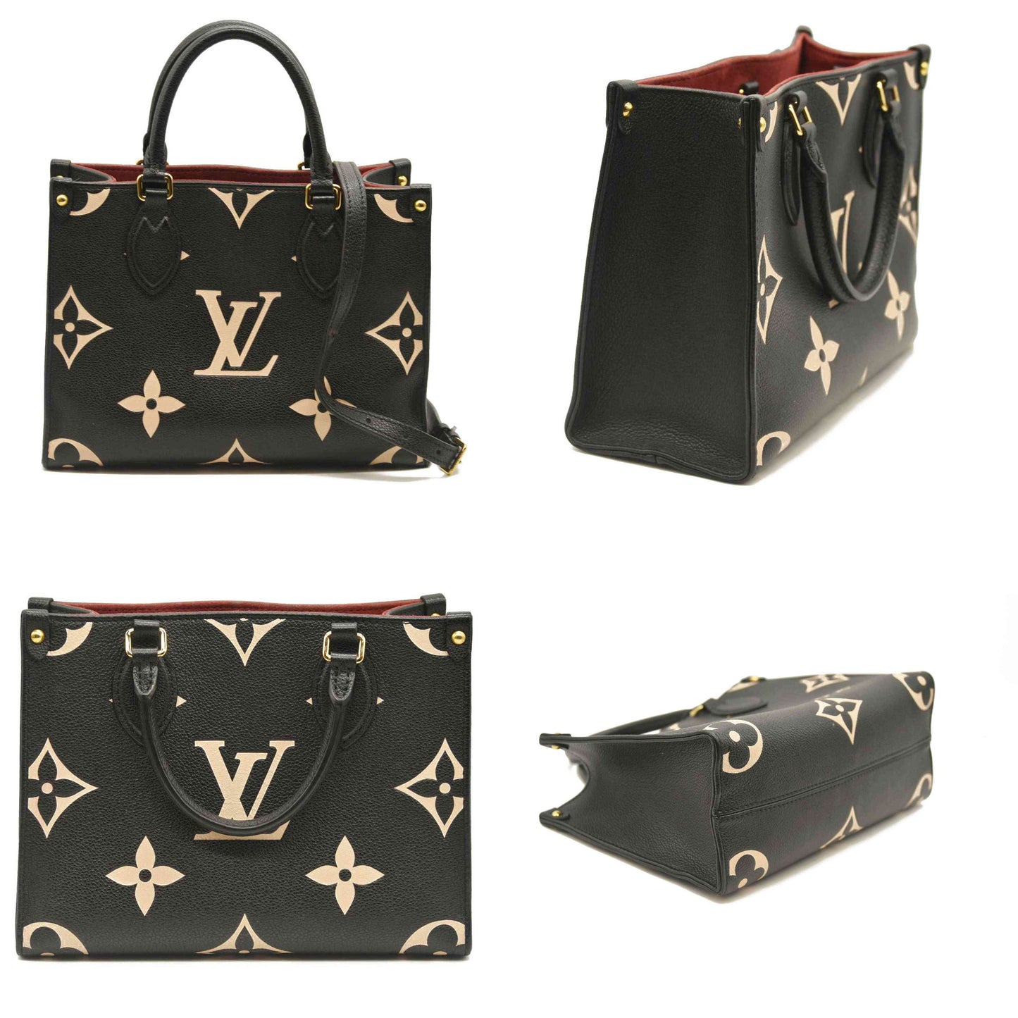 Louis Vuitton  Empreinte Monogram Giant Onthego PM Black Beige