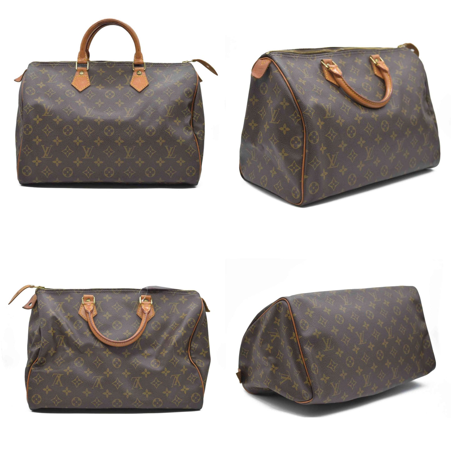 Louis Vuitton LV Hand Bag Speedy 35 Brown Monogram VI0972